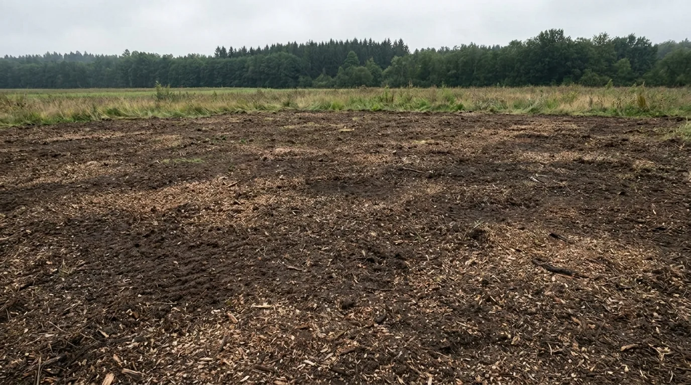 Poseka na travniku — potem